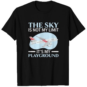 Discover Airplane Plane Pilot Aviator Sky Flight Instructor T Shirts