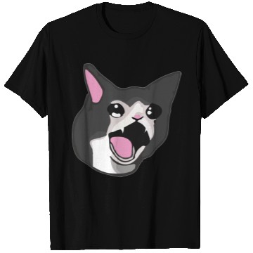 Discover Yamero Crying Screaming Cat Meme Cute Japanese T Shirts