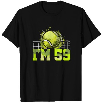 Discover I'm 59 Racket Sports Tennis Player Adult 59th T Shirts