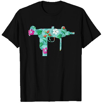 Discover Tropical Gun Lover Firearm Beach Hawaiian T Shirts
