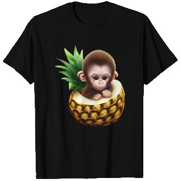 Discover Little monkey in a pineapple T Shirts