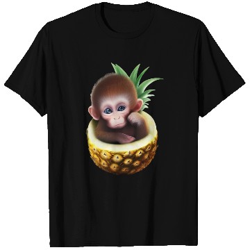 Discover Little monkey in a pineapple T Shirts
