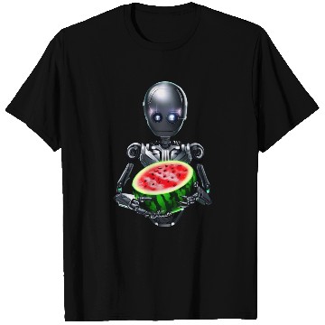 Discover Watermelon for the robot T Shirts