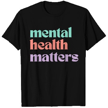 Discover Mental Health Matters | Retro Quote Peach Candy T Shirts