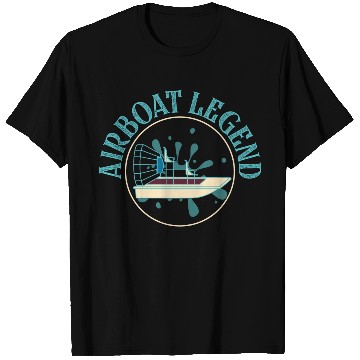 Discover Airboat Legend Hydroplane Air Boat Propeller Swamp T Shirts