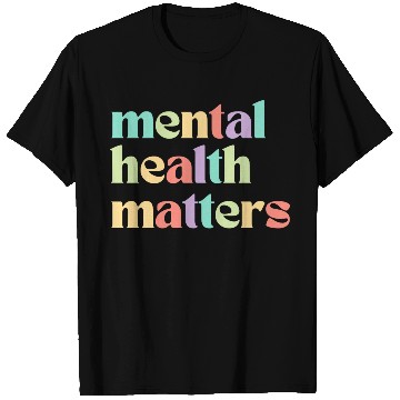 Discover Mental Health Matters | Retro Quote Mixed Peach T Shirts
