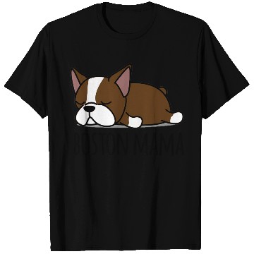 Discover Red Boston Terrier Boston Mama T Shirts