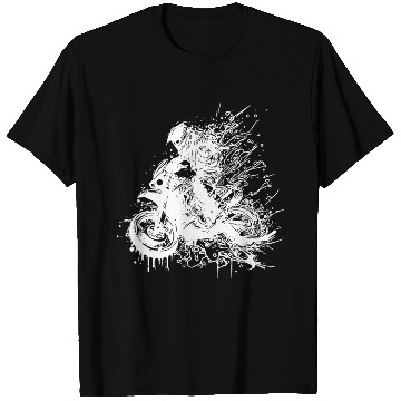 Discover Motorcycle Motocross Biker Splash Style Racing T Shirts