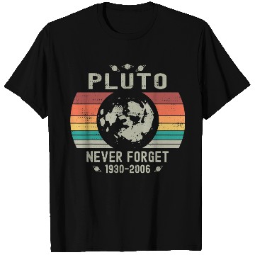 Discover Funny Space Science Pluto Never Forget Astronomy T Shirts