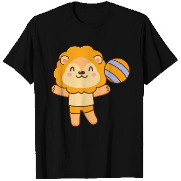 Discover Lion playing volleyball T Shirts