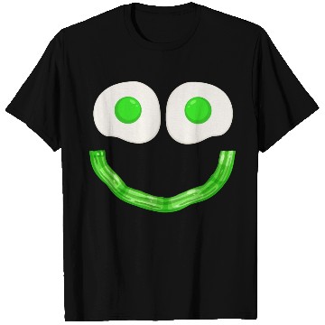 Discover Funny Green Eggs Smile Face Ham T Shirts