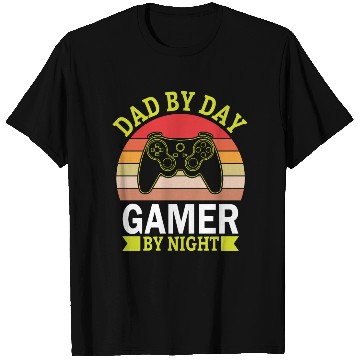 Discover Dad by day gamer by night T Shirts