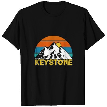 Discover Keystone Mount Mountain fan Climber Hiker T Shirts