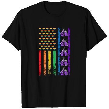 Discover American Sports Rainbow Flag LGBT Pride Month T Shirts