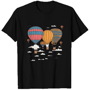 Discover Soaring Above: Hot Air Balloon Adventures. T Shirts