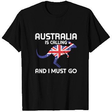 Discover Australia Is Calling And I Must Go Kangaroo Austra T Shirts