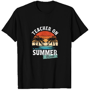 Discover Retro Teacher On Summer Break T Shirts