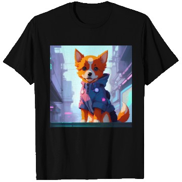 Discover Cute Cyberpunk Dog T Shirts