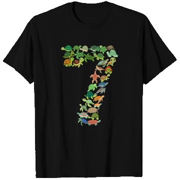 Discover 7th Birthday Sea Turtle Tortoise Theme 7 Year Old T Shirts