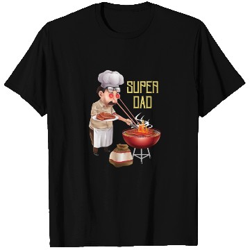 Discover Super Dad Cookout Illustration Super Hero T Shirts