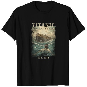 Discover Titanic Swim Team Established 1912 RMS Titanic T Shirts