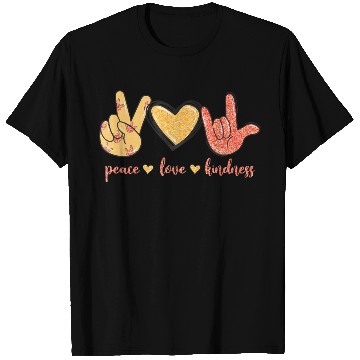 Discover Peace Love Kindness I Love You Sign Language Anti T Shirts