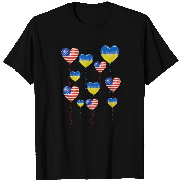 Discover US Solidarity and a heart for Ukraine T Shirts