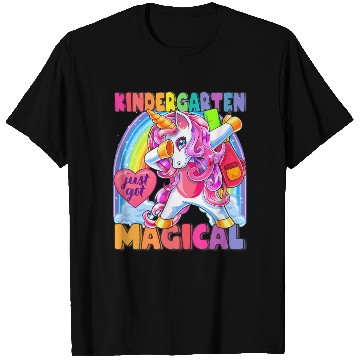 Discover Kindergarten Magical Dabbing Unicorn Back to Schoo T Shirts
