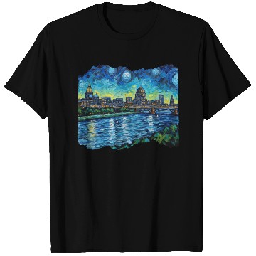 Discover St Paul Minnesota Skyline Tribute Capital Charm T Shirts