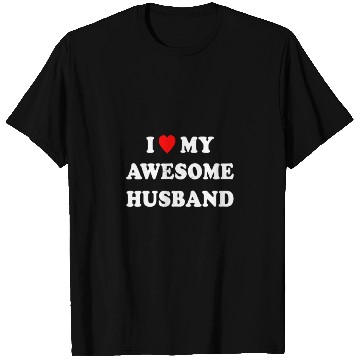 Discover I Love My Awesome Husband Wife Just Married T Shirts