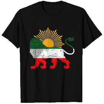 Discover Lion and Sun Flag 2 T Shirts