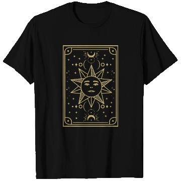 Discover Gothic symbol sun Astrology tarot card T Shirts