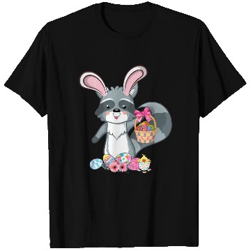 Discover Raccoon Bunny Ears Easter Eggs For T Shirts