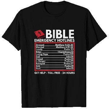 Discover Bible Emergency Numbers Christian Bible Jesus T Shirts
