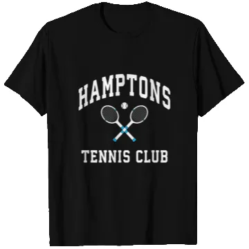 Discover Hamptons Tennis Club Preppy New York Montauk Varsi T Shirts