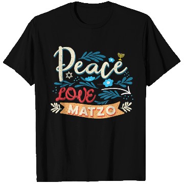 Discover Passover Peace Love Matzo Funny Seder Jewish Holid T Shirts