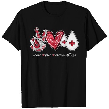 Discover Peace Love Venipuncture Phlebotomist T Shirts