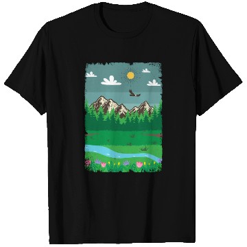 Discover Peaceful Nature Scenery T Shirts