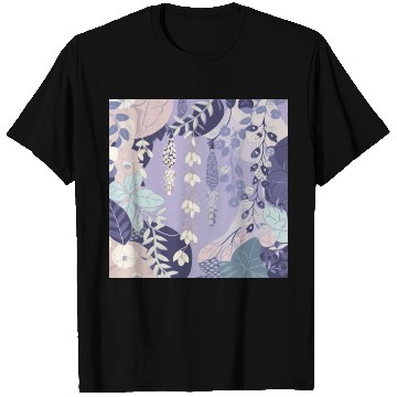 Discover Wisteria Pattern, Japanese Kimono Fabric Pattern T Shirts