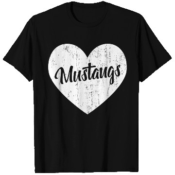 Discover Mustangs School Sports Fan Team Spirit Mascot He T Shirts