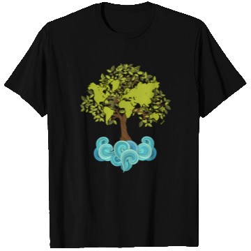 Discover Trees Plants Waves Nature Earth Day T Shirts