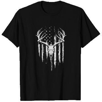 Discover Deer Hunting American Flag Bowhunting Whitetail Bo T Shirts