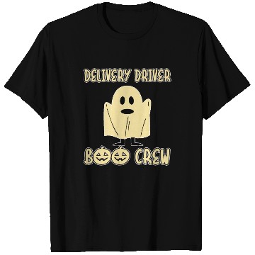 Discover Delivery Driver Boo Crew Spooky Halloween Party T Shirts