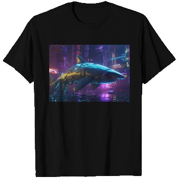 Discover Cybernetic Ocean Warrior T Shirts