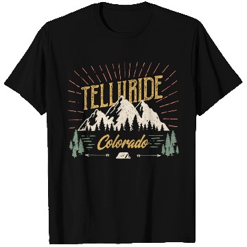 Discover Telluride Colorado Mountain 80S Style T Shirts