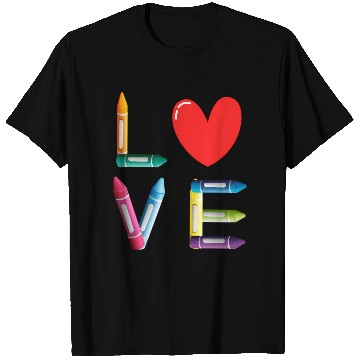 Discover Pre-K Teacher Preschool Day Love Teachers Crayon T Shirts