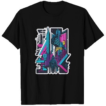 Discover Cyberpunk Cityspace T Shirts