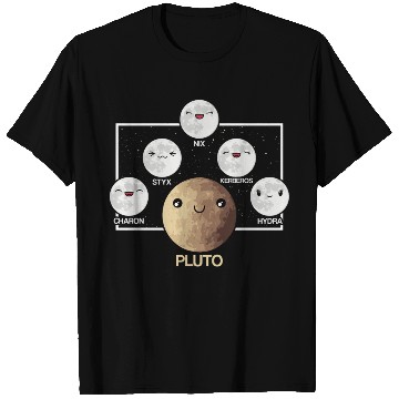 Discover Pluto Moons Planet Space Lover Solar System T Shirts