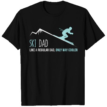 Discover Ski Dad Winter Skiing T Shirts