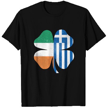 Discover Greek Irish Shamrock Greece Ireland St Patrick'S D T Shirts